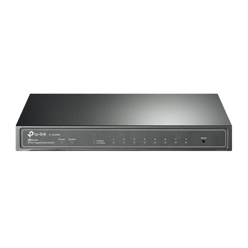 TP-Link TL-SG2008 Smart JetStream Gigabit de 8 Puertos Negro Switch