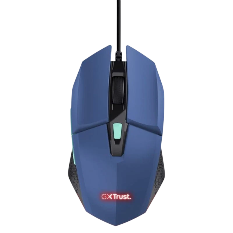 Trust GXT109B FELOX USB Azul 6400 DPI 6 botones 108 g Ratón