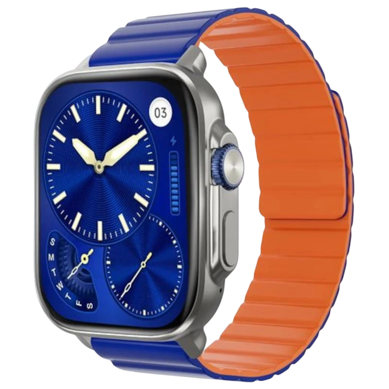 Udfine Watch Gear Azul 2,04 pulgadas AMOLED 7 días +100 deportes 5ATM