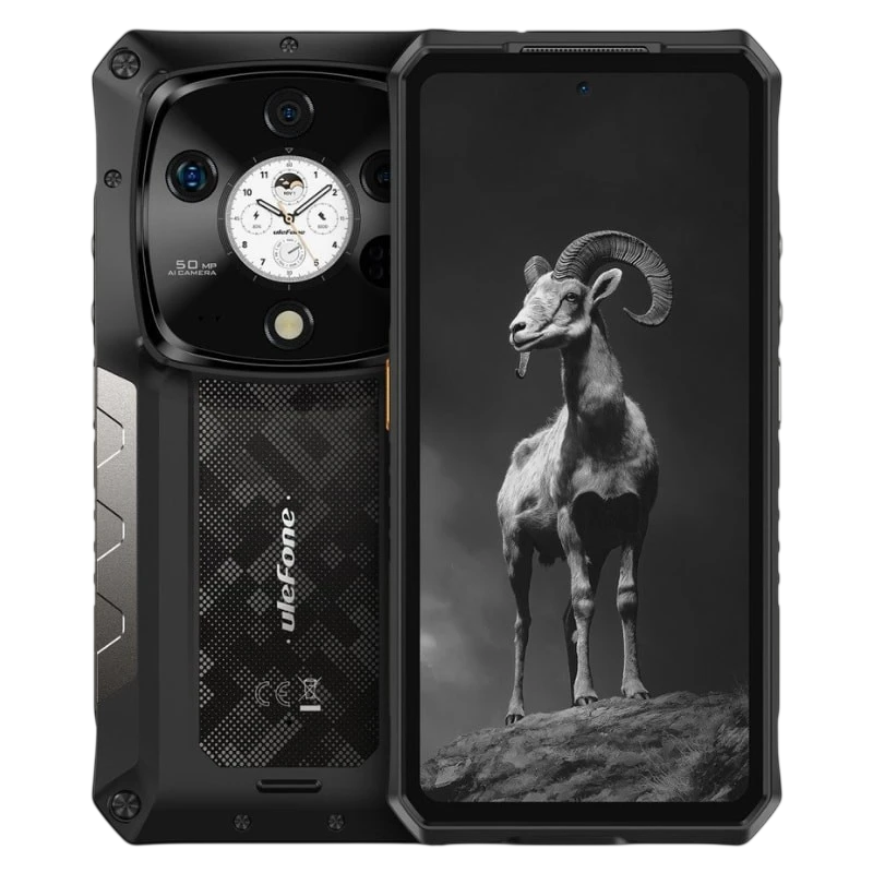 Ulefone Armor 28 Pro 5G 16GB/512GB Negro Rugged IP68/IP69K 6,67 pulgadas AMOLED 120Hz 64MP 10600mAh 120W NFC