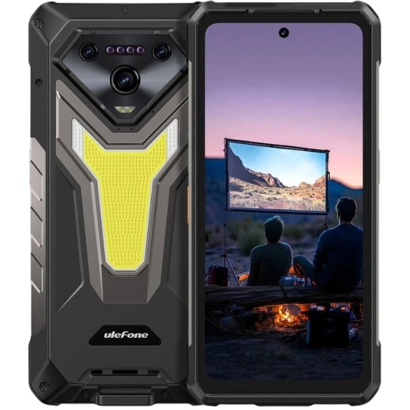 Ulefone Armor 34 Pro Plus 5G 16GB/512GB Negro Rugged con proyector IP68/IP69K 6,95 pulgadas AMOLED 120Hz 64MP 66W NFC