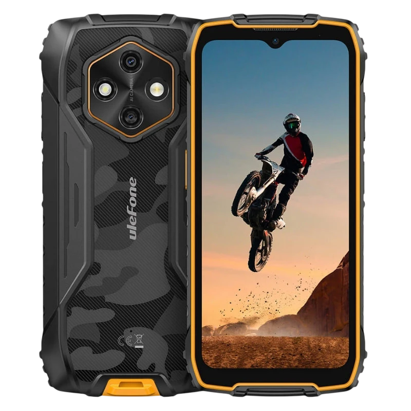 Ulefone RugKing 4 Pro 8GB/256GB Naranja 6,56 pulgadas IPS 120Hz 48MP 10200mAh 18W NFC