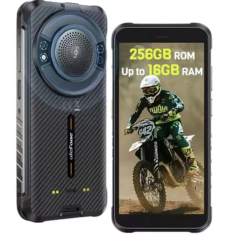 Ulefone RugKing 4G 8GB/256GB Negro Rugged IP68/IP69K 5,99 pulgadas IPS 50MP 9600mAh 18W NFC