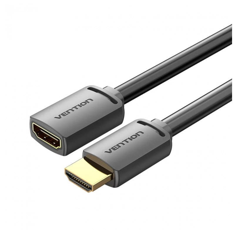 Vention AHCBF HDMI 2.0 Macho Hembra 1m Negro - Cable Alargador