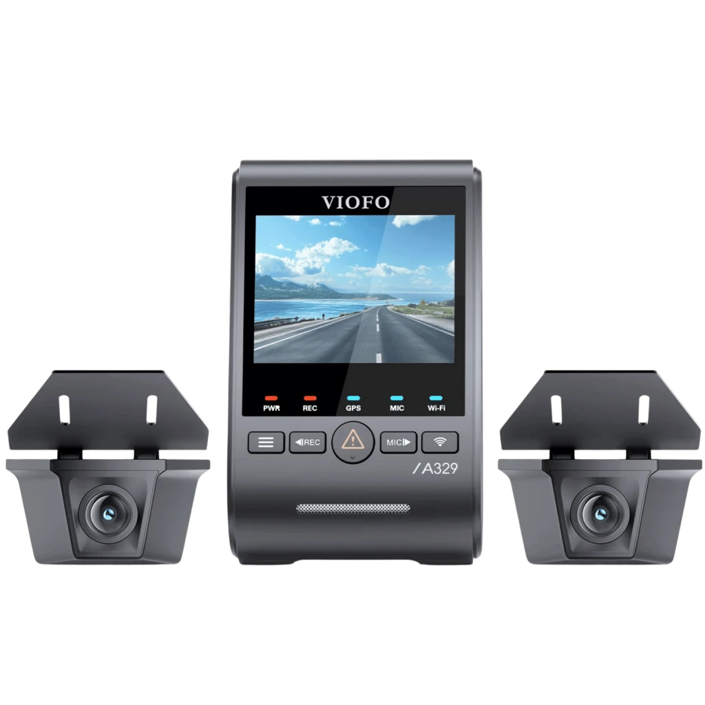 VIOFO A329WW 3CH 4K 30FPS Sony STARVIS 2 Triple con cámaras traseras impermeables WiFi 2,4 pulgadas Dashcam