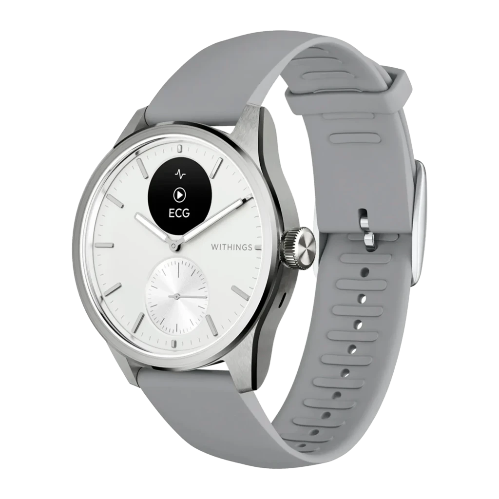 Withings ScanWatch 2 42 mm Blanco Perla 0,63 pulgadas OLED 35 días 5ATM Smartwatch