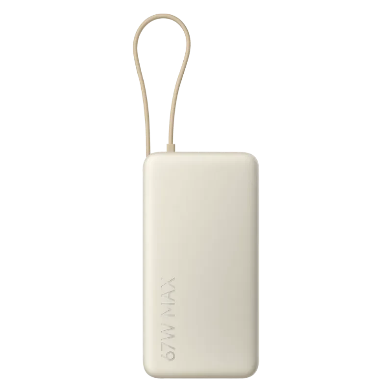 Xiaomi Power Bank Beige con cable integrado 20000mAh 67W