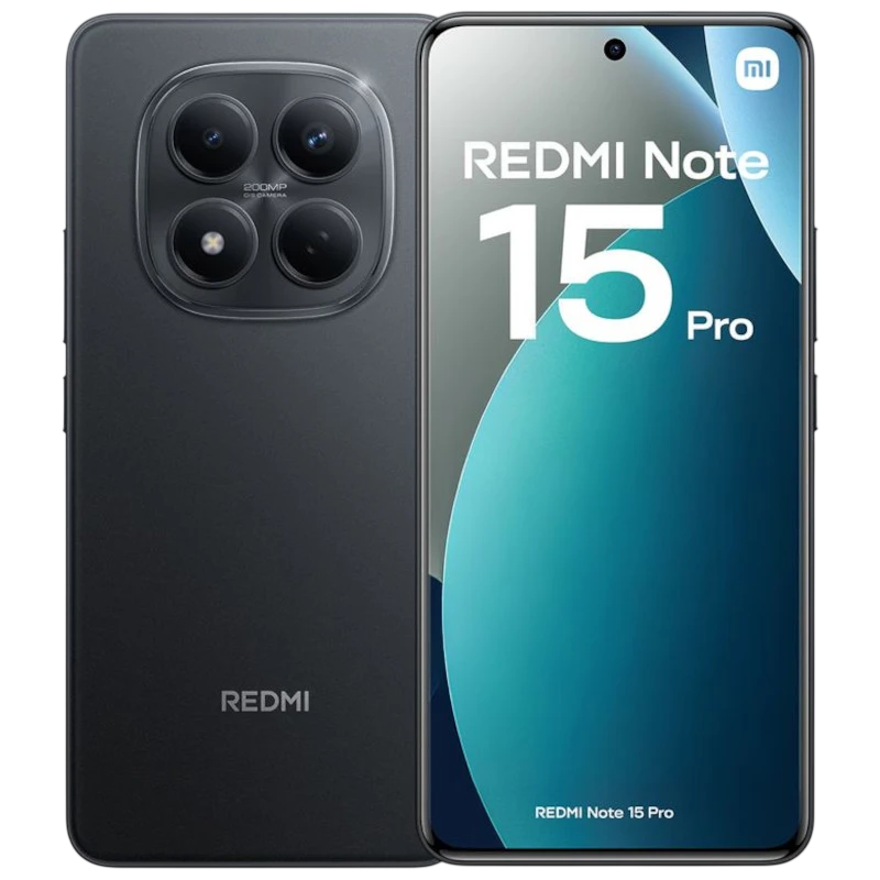Xiaomi Redmi Note 15 Pro 4G 8GB/256GB Negro 6,77 pulgadas AMOLED 120Hz 200MP 6500mAh 45W NFC
