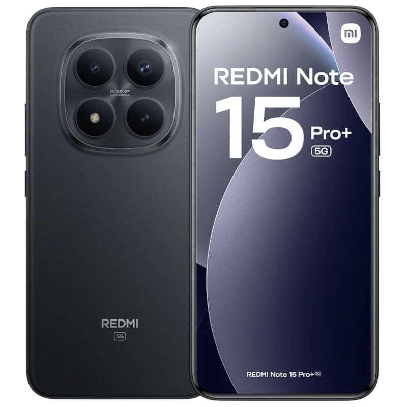 Xiaomi Redmi Note 15 Pro+ 5G 12GB/512GB Negro 6,83 pulgadas AMOLED 120Hz 200MP OIS 100W