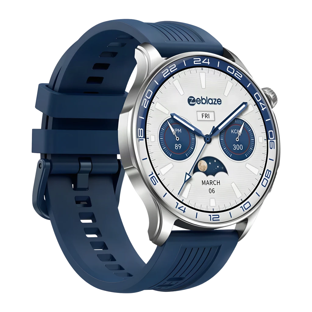 Zeblaze Btalk 4 Pro Azul 1,43 pulgadas AMOLED Llamadas Bluetooth Frecuencia cardíaca SpO2 14 días IP68 Smartwatch