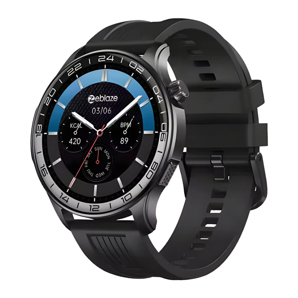 Zeblaze Btalk 4 Pro Negro 1,43 pulgadas AMOLED Llamadas Bluetooth Monitor de Salud SpO2 14 días IP68 Smartwatch