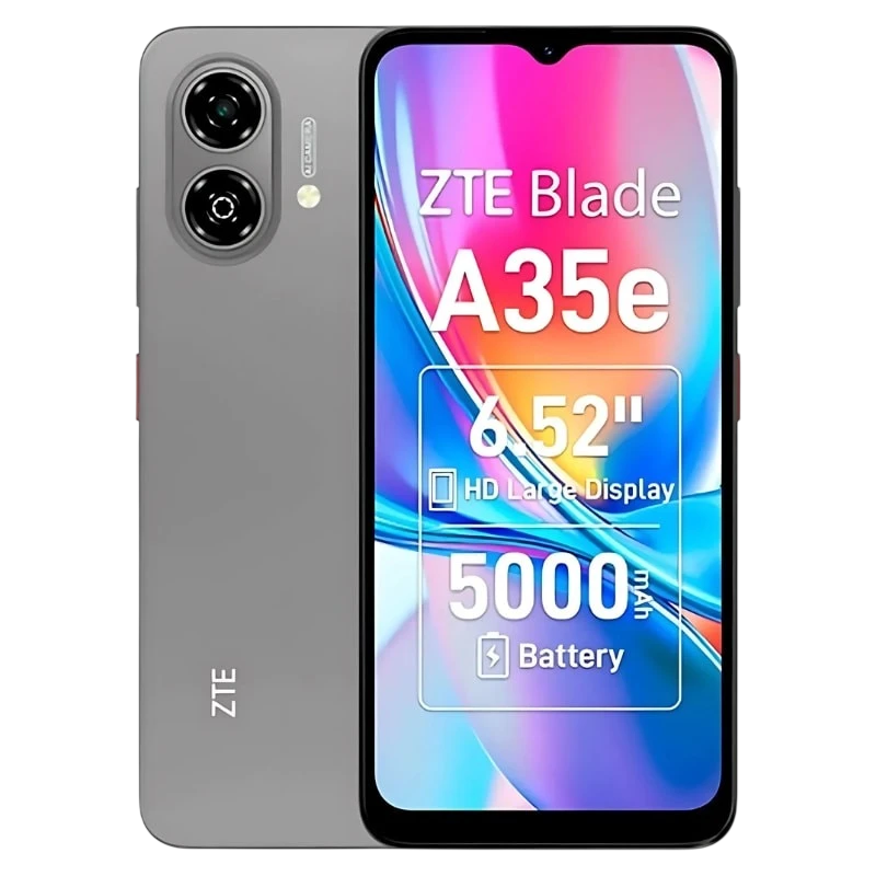 ZTE Blade A35e 2GB/64GB Gris 6,52 pulgadas IPS 90Hz 8MP 5000mAh