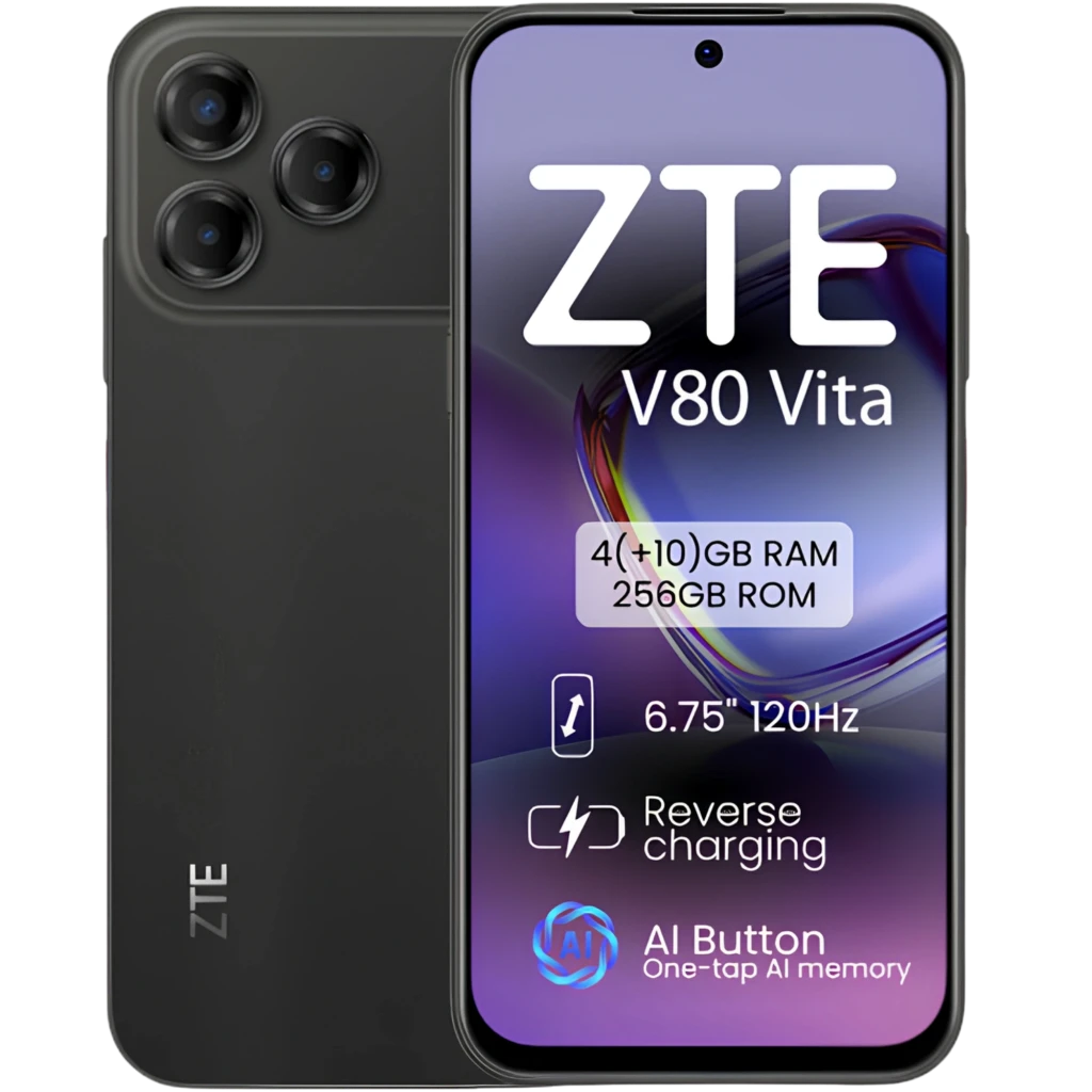 ZTE Blade V80 Vita 4G 4GB/256GB Negro 6,75 pulgadas IPS 120Hz 50MP 5000mAh NFC